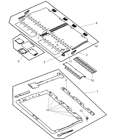 2013 Dodge Charger Net Cargo Diagram for 5028628AA