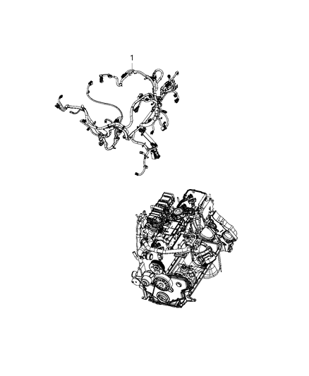 2020 Ram 2500 Bracket Engine Wiring Diagram for 68450995AA