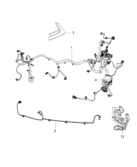 2013 Jeep Compass Trough Wiring Diagram for 68224769AA
