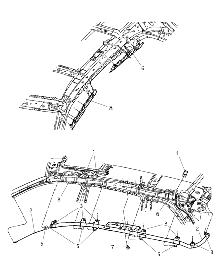 2006 Dodge Durango Curtain Side Air Bag Diagram for 4680546AM