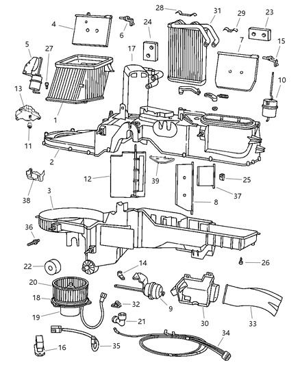 Coupling Servo Servo To Door Link Diagram for 5012923AB