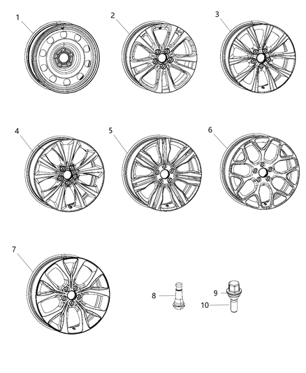 Wheel Aluminum Diagram for 1WM50NTSAA