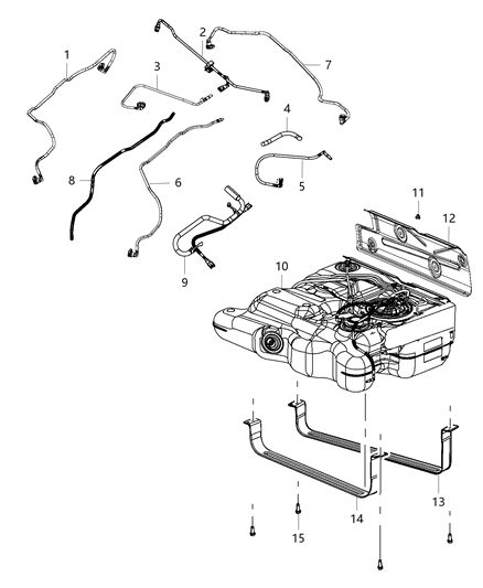Tube Fuel Supply Diagram for 4721615AC
