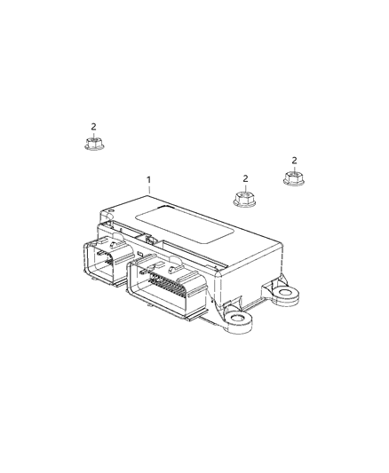 2020 Jeep Compass Module Occupant Restraint Diagram for 68477641AA