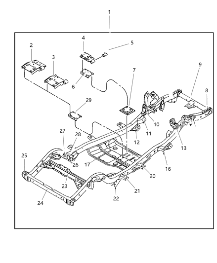1987 Dodge D150 Nut Diagram for 6035739