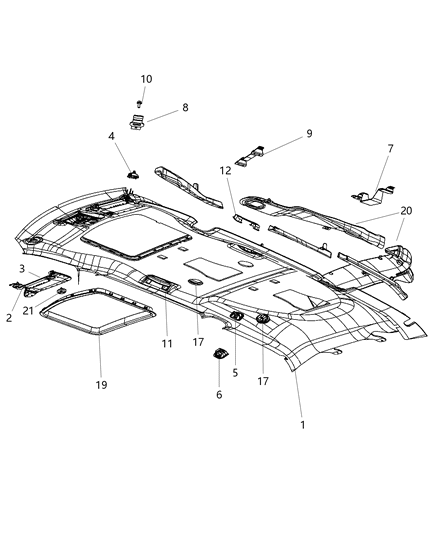 Clip Z - Axis Diagram for 68189193AA