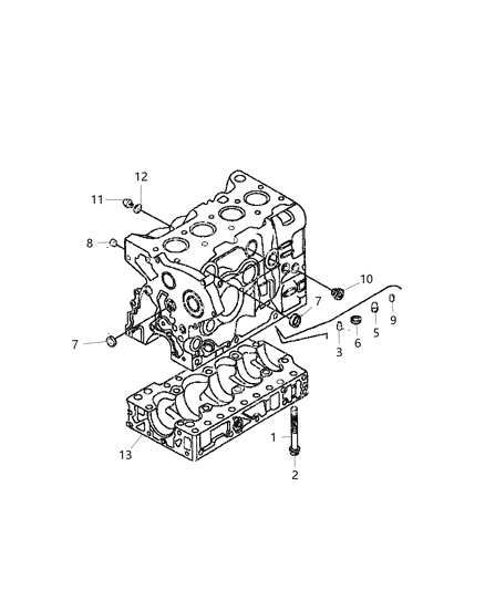 2021 Ram ProMaster 2500 Gasket Diagram for 68113082AA