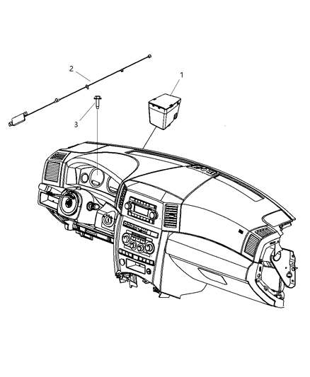 1999 Jeep Grand Cherokee Receiver Wireless Ignition Node Diagram for 5026870AC