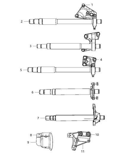 Shaft Intermediate Diagram for 5273469AE