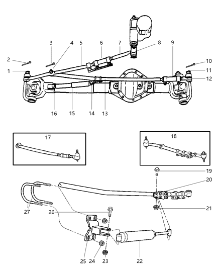 Socket Tie Rod Diagram for 52037578