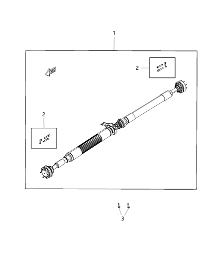 Shaft Drive Rear Diagram for 52123975AF