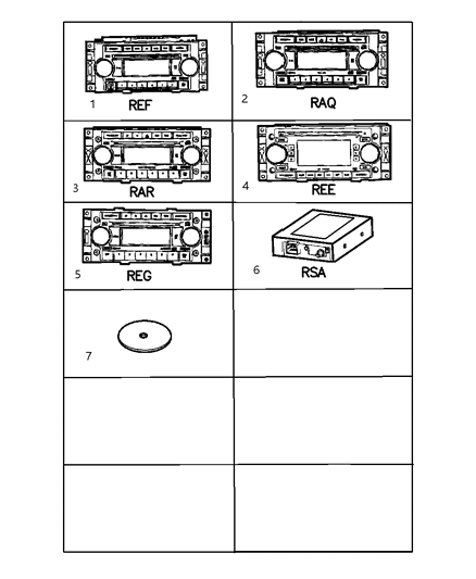 Radio AM/FM CD W/Nav/Dvd & CD - Ctrl Diagram for 5091522AC