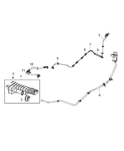 Canister Vapor Diagram for 68311668AA