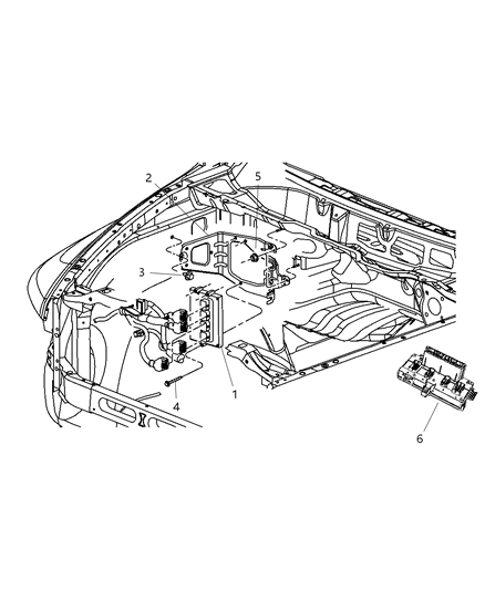 1990 Chrysler Imperial Module Totally Integrated Power Diagram for 68028001AB