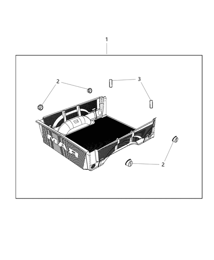 2019 Ram 3500 Cover Switch Opening Diagram for 68374057AA