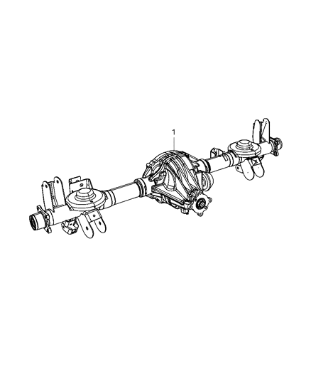 2000 Dodge Caravan Axle Service Rear Diagram for 68003663AA