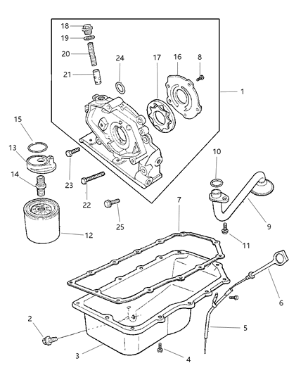 Bolt, Oil Pump To Block, Hexagon Flange Head Diagram for 6503257