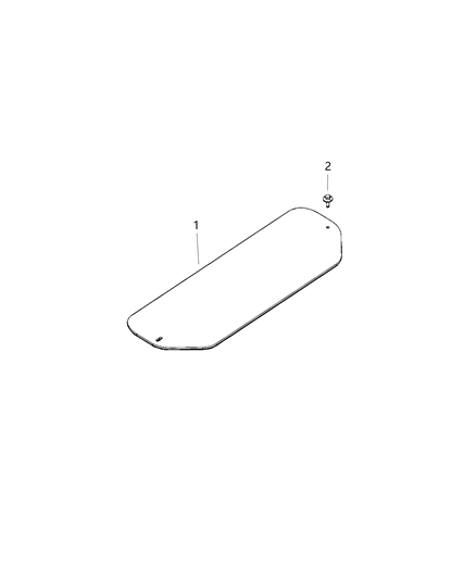 2021 Ram 1500 Cover Floor Diagram for 68436629AB
