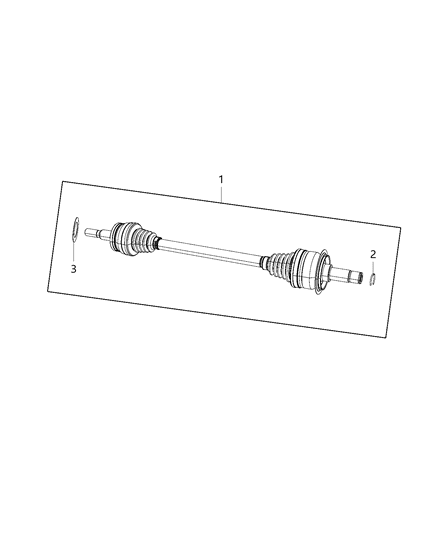 Shaft Axle Half Diagram for 53010670AD
