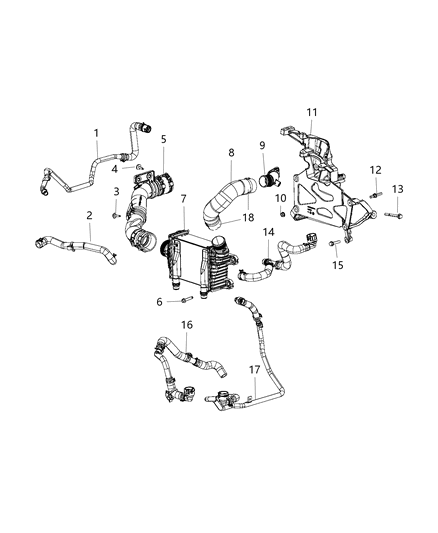 Clamp Hose Diagram for 6511535AA