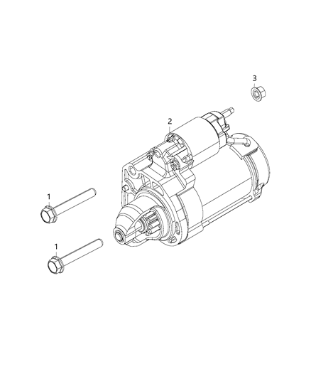 Starter Engine Diagram for 56029615AB