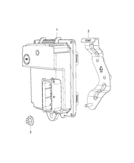 Module Controller Active Vibration Cancellation Diagram for 68290387AC