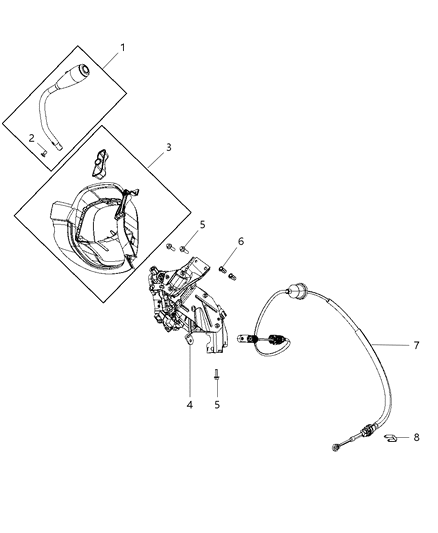 Shifter Transmission Diagram for 4779658AE