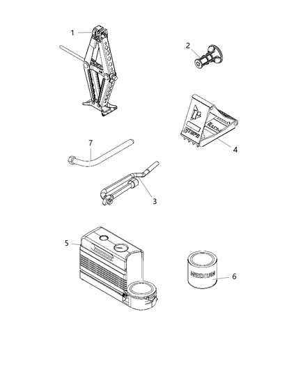 Sealant Tire Diagram for 68333406AA