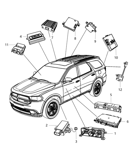 Module Tire Pressure Monitoring Diagram for 56029467AF