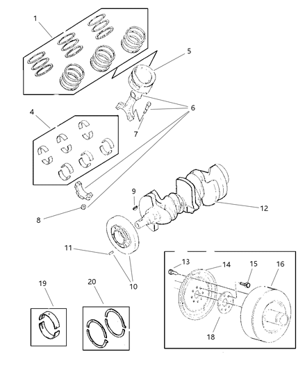 Converter Package Torque Diagram for 4797544AB
