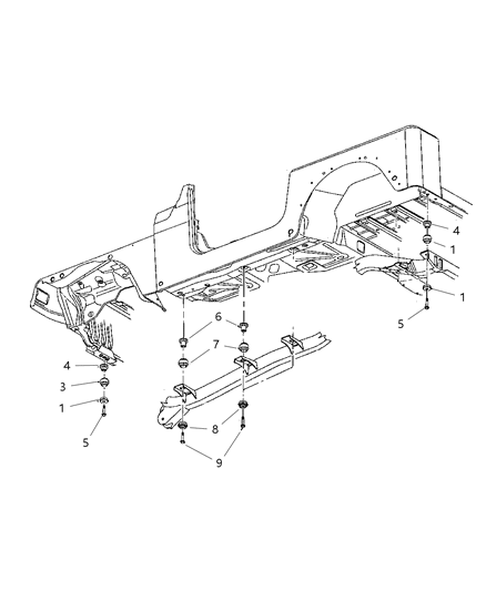 1988 Jeep Grand Wagoneer Screw Hexagon Flange Head .50-13X3.75 Diagram for J4007571