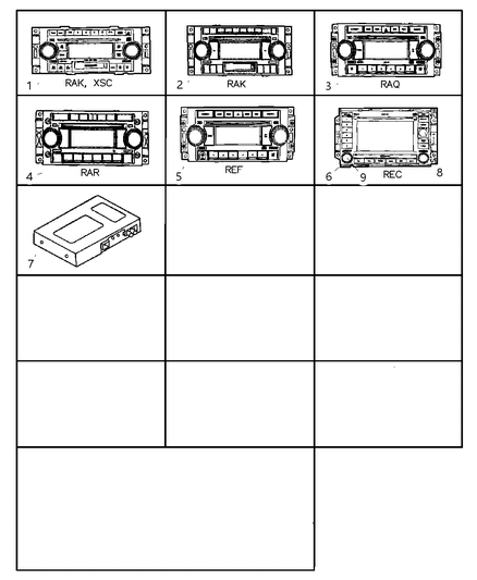 Radio AM/FM With CD And Cassette Diagram for 5064032AM