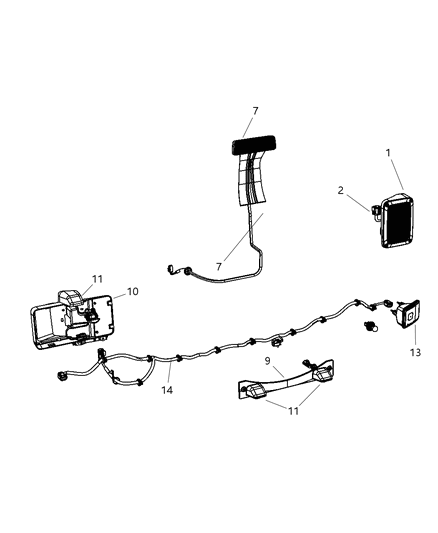 Lamp High Mounted Stop Diagram for 55397243AA