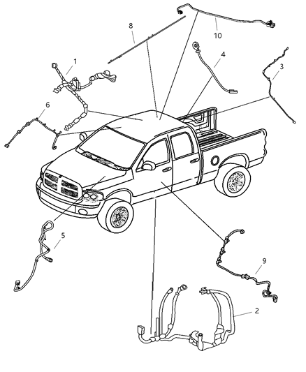 Wiring Body Diagram for 68045100AB