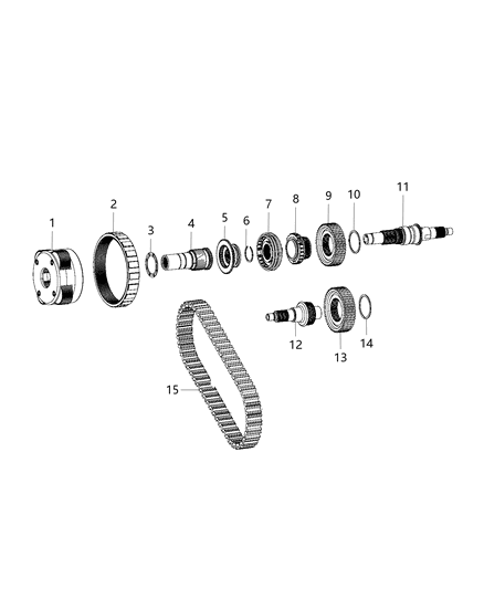 2008 Jeep Compass Sleeve Mode Synchronizer Diagram for 68384519AA
