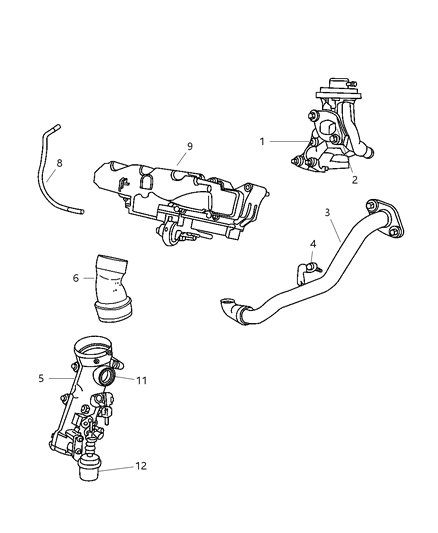 2005 Chrysler PT Cruiser Case Diagram for 5080417AB