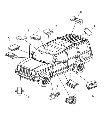 Module Tire Pressure Monitoring Diagram for 56044729AC