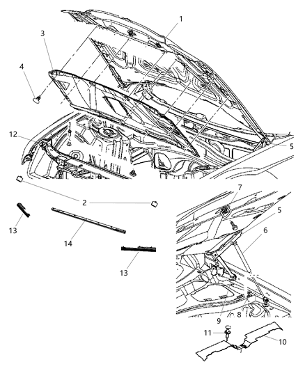 Seal Hood Diagram for 55000950AA