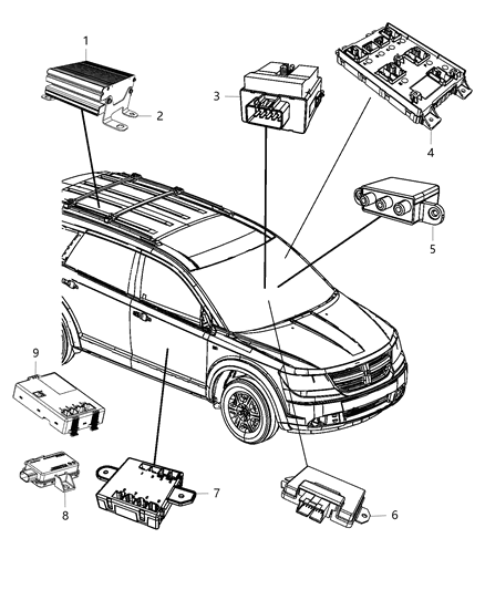 Module Heated Seat Diagram for 68058083AI