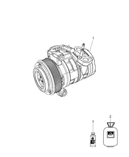Compressor A/C Diagram for R5111401AF