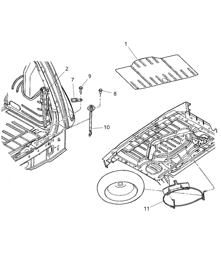 2015 Dodge Durango Jack Diagram for 5008275AA