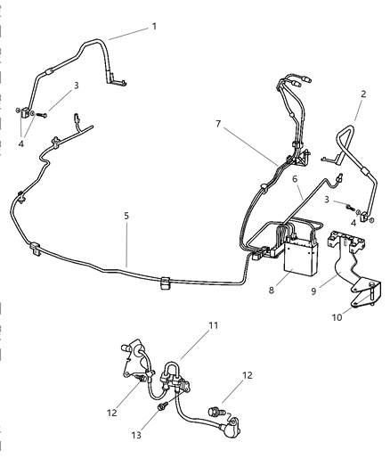 Tube Brake With Clips Diagram for 4779749