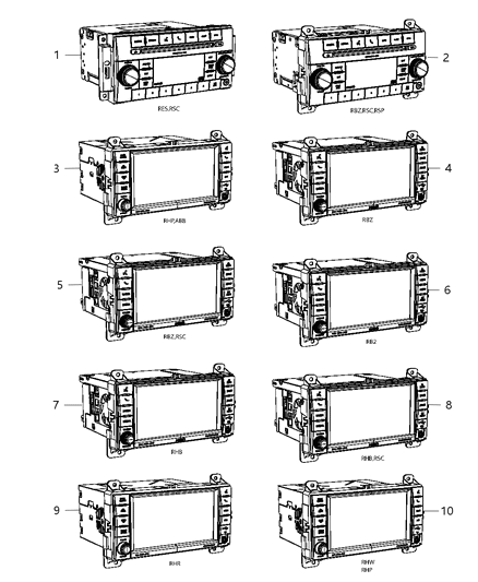 Radio Multi Media Diagram for 68089011AC