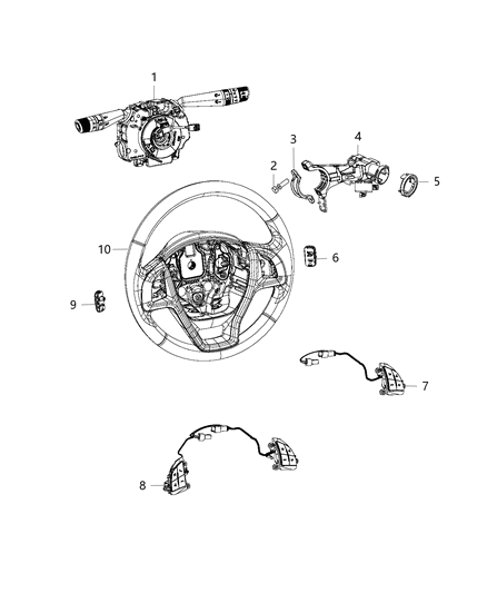 Module Steering Control Diagram for 5XY73LXHAA