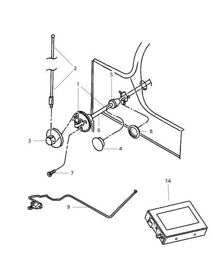 2023 Jeep Grand Wagoneer L Receiver Satellite Diagram for 5064074AC