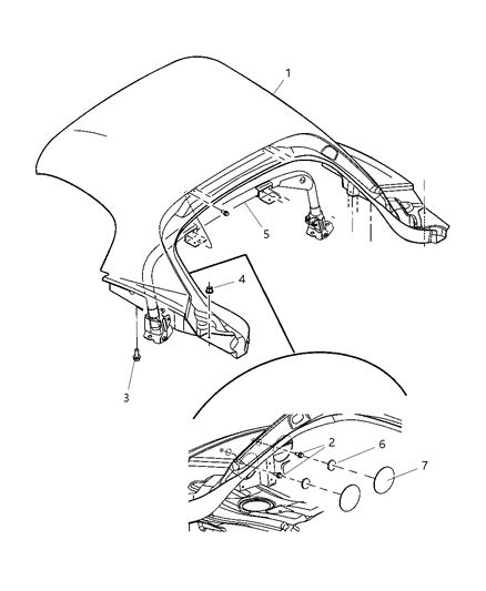 2010 Dodge Viper Extension B Pillar Diagram for 5030164AD