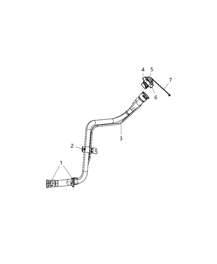 Tube Fuel Filler Diagram for 5085377AC