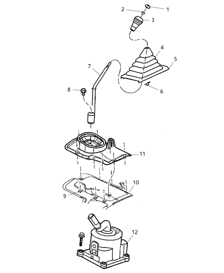 2025 Jeep Grand Wagoneer Shifter Tower Diagram for 5159145AA