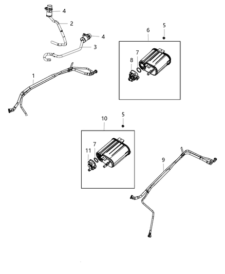 Canister Vapor Diagram for 5147052AA