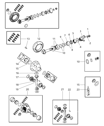 Slinger, Drive Pinion Bearing Oil Seal - Front Diagram for 4031974